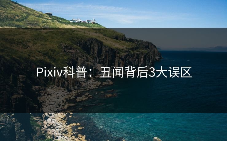 Pixiv科普:丑闻背后3大误区 Pixiv科普:丑闻背后3大误区